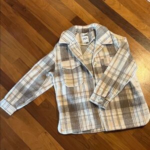 Zara Plaid Flannel Jacket